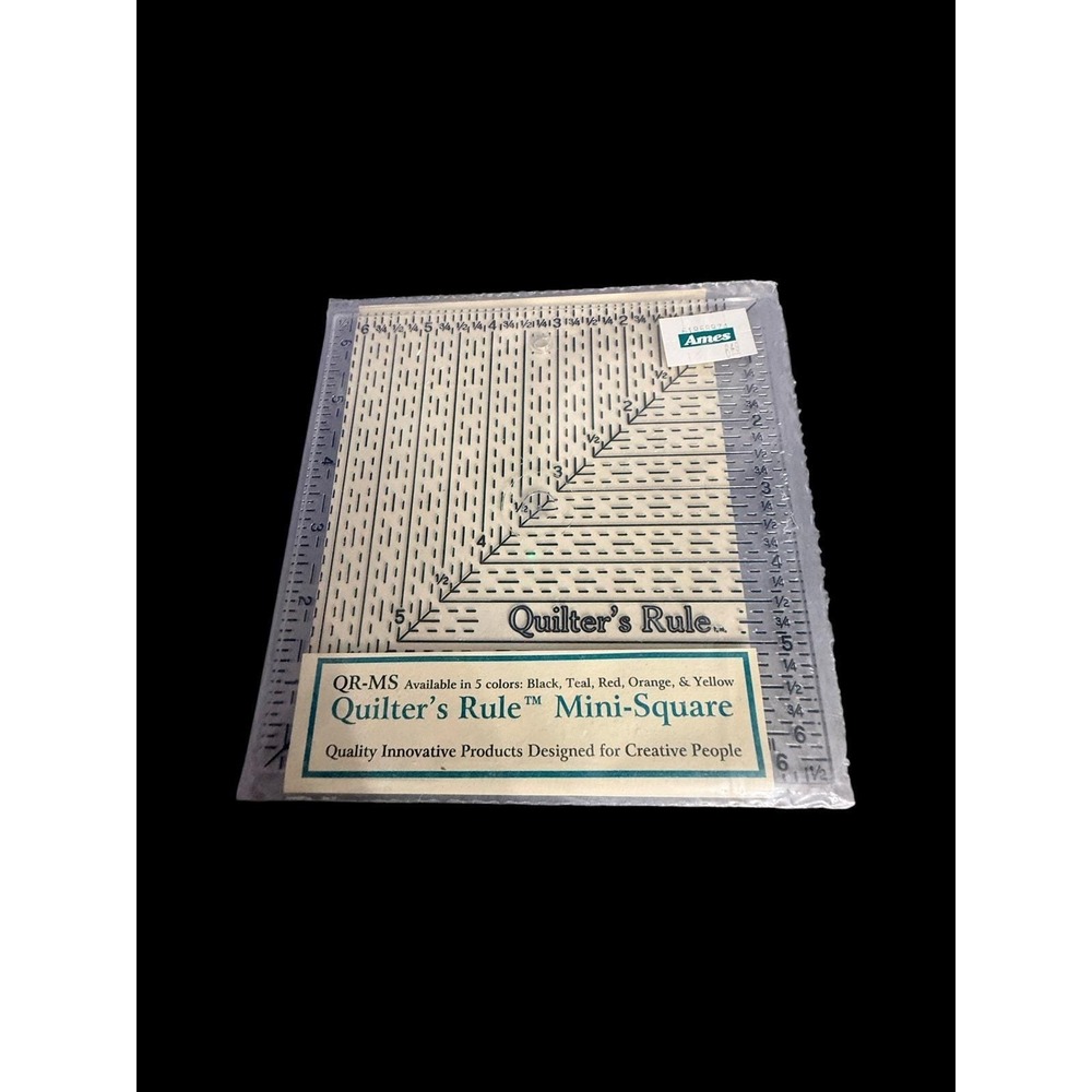 NEW Quilter's Rule Mini-Square 6.5" Square Ruler QR-MS Betty Gall USA